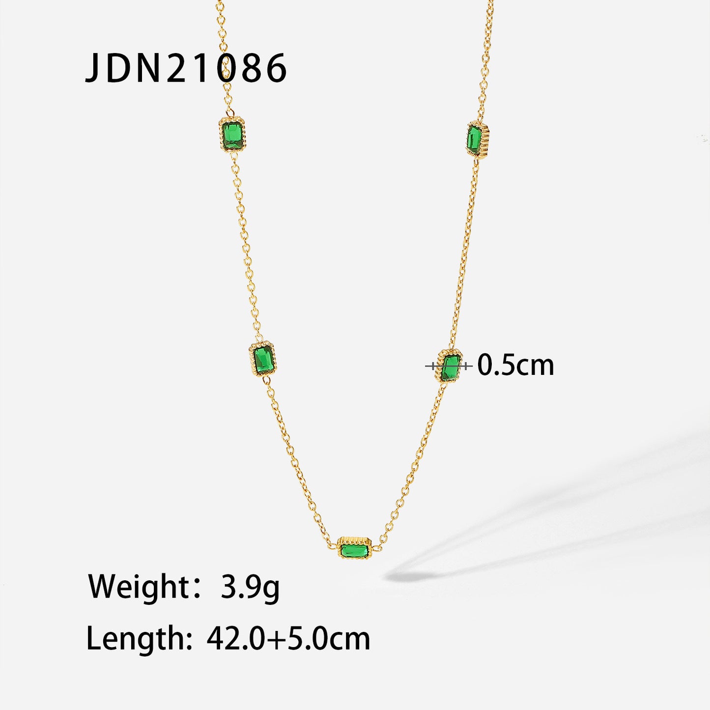 34. Green Zirconia Steel Jewelry