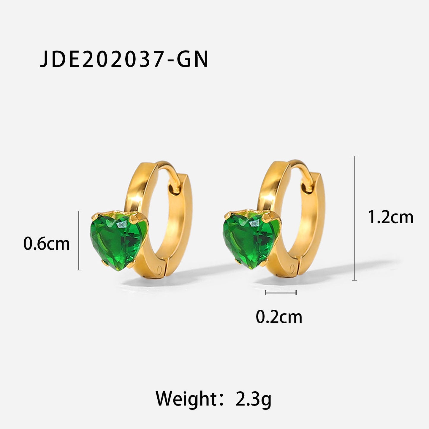 34. Green Zirconia Steel Jewelry